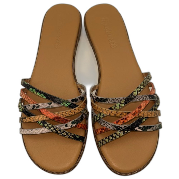 Madewell Shoes - MADEWELL | NWOB | Tracie Crisscross Sandal | Snake Embossed Leather | Size 5 1/2